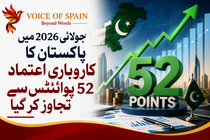 جولائی 2026 میں پاکستان کا کاروباری اعتماد 52 پوائنٹس سے تجاوز کر گیا