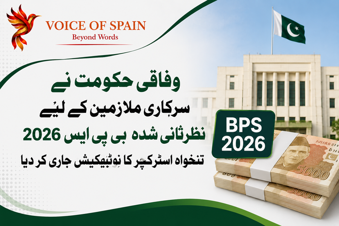 وفاقی حکومت نے سرکاری ملازمین کے لیے نظرثانی شدہ بی پی ایس 2026 تنخواہ اسٹرکچر کا نوٹیفکیشن جاری کر دیا