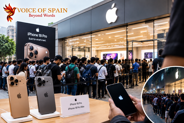 भारत में iPhone 18 Pro की बिक्री शुरू, Apple Stores के बाहर उमड़ी खरीदारों की भीड़