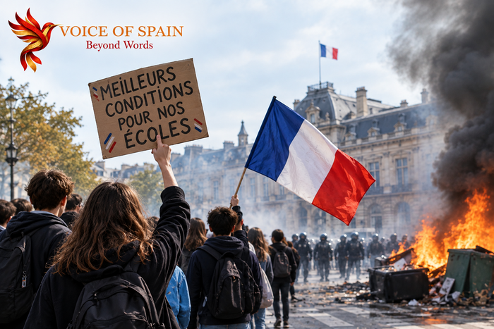 France’s School Protests Escalate as Fires, Blockades and Clashes Spread Nationwide