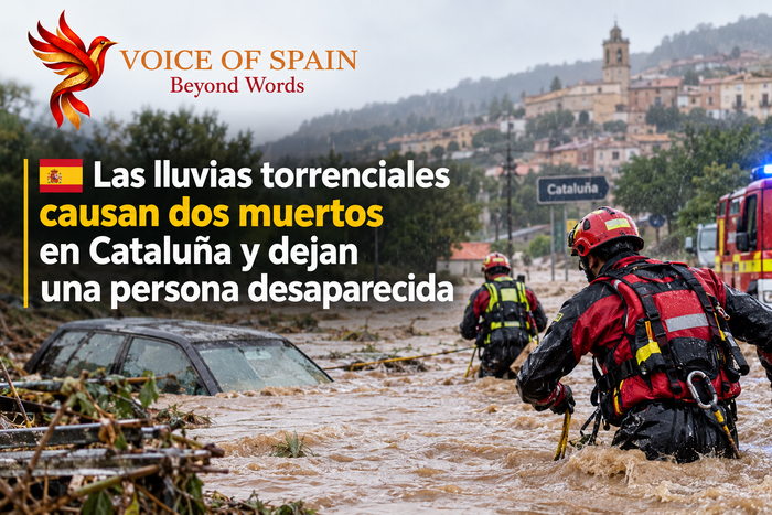 Las lluvias torrenciales causan dos muertos en Cataluña y dejan una persona desaparecida