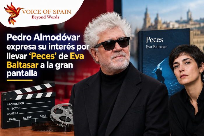 Pedro Almodóvar expresa su interés por llevar ‘Peces’ de Eva Baltasar a la gran pantalla