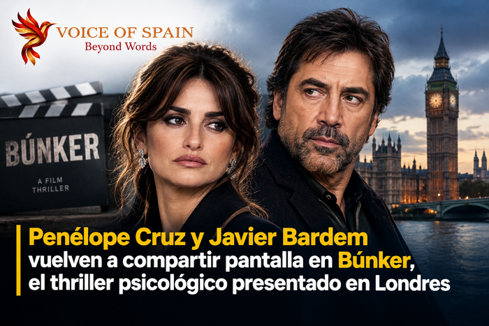 Penélope Cruz y Javier Bardem vuelven a compartir pantalla en Búnker, el thriller psicológico presentado en Londres