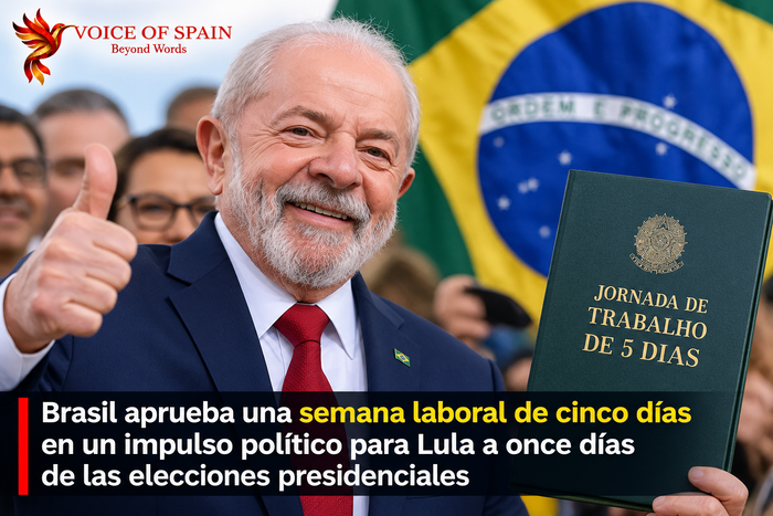 Brasil aprueba una semana laboral de cinco días en un impulso político para Lula a once días de las elecciones presidenciales