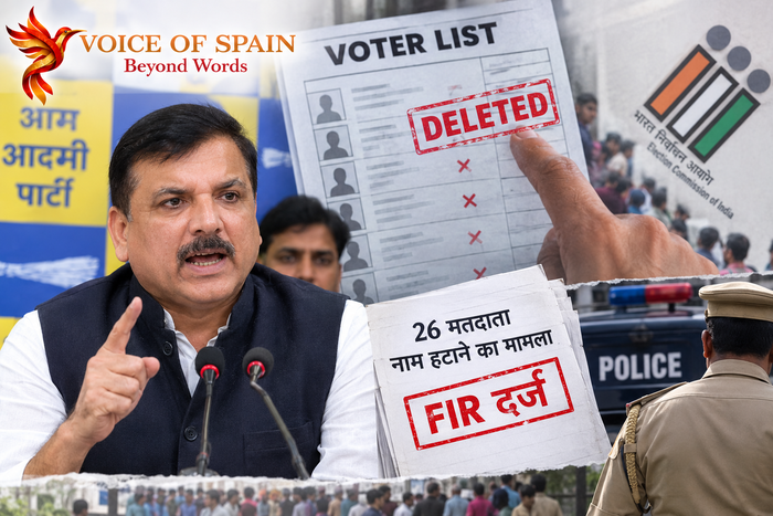 उत्तर प्रदेश की मतदाता सूची में कथित गड़बड़ियों पर संजय सिंह का हमला, 26 मतदाताओं के नाम हटाने वाले फॉर्म विवाद में FIR दर्ज