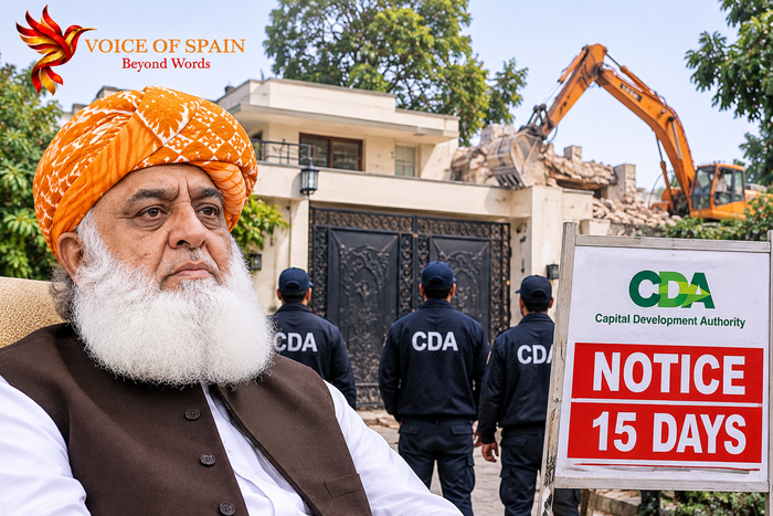 سی ڈی اے کا مولانا فضل الرحمٰن کی اسلام آباد رہائش گاہ پر مبینہ غیرقانونی تعمیرات ختم کرنے کے لیے 15 روزہ نوٹس: گارڈ روم، جنریٹر اور دیگر تعمیراتی خلاف ورزیوں کی نشاندہی، عدم تعمیل پر سیلنگ اور انہدام کی کارروائی کا انتباہ