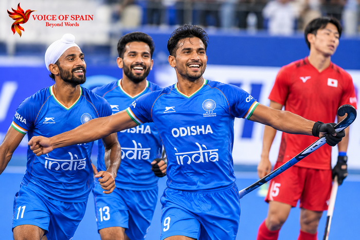 एशियन चैंपियंस ट्रॉफी में भारत की लगातार तीसरी जीत: जापान को 4–1 से हराया, अभिषेक नैन ने दो शानदार गोल दागे; हरमनप्रीत सिंह और विष्णुकांत सिंह ने भी किया गोल, सेमीफाइनल में भारत की जगह मजबूत